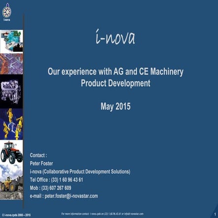 Experience in AG and CE Machinery Development_Gen_2015