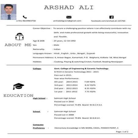 updated cv | DOC