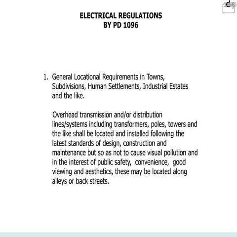 electrical regulation ppt 0123321123333333