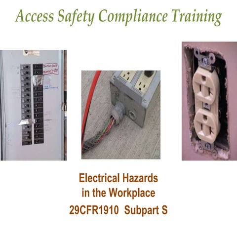 Electrical safety and Arc Flash Training