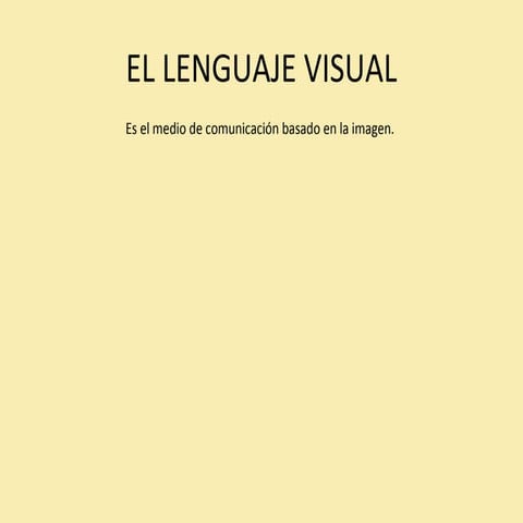 1 el lenguaje visual 3 actividades  octubre