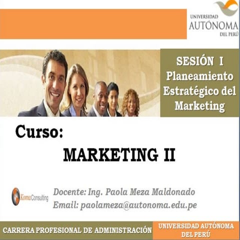 1 la planificación estratégica del mercado. el plan de marketing. | PPTX