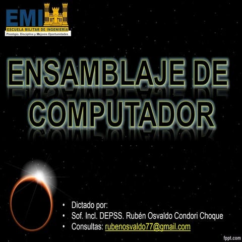 ENSAMBLAJE DE COMPUTADORAS
