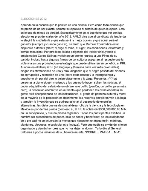 ELECCIONES 2011