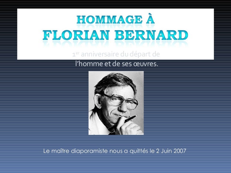 Premier Anniversaire Du Depart De Mr Florian Bernard Premier Anniversaire Du Depart De Mr Florian Bernard