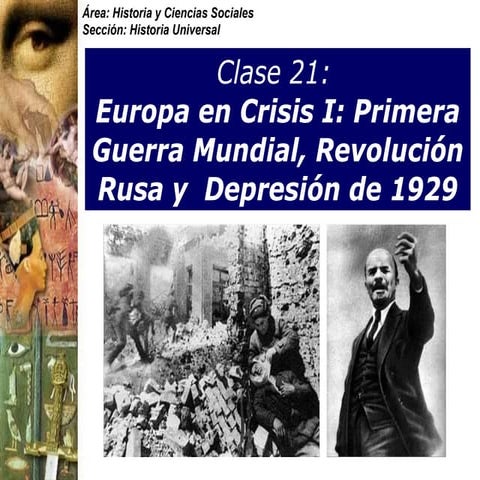 Primera guerra mundial, revolución rusa y crisis de 1929 | PPTX