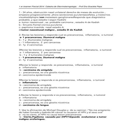 PRIMER EXAMEN DE OTORRINOLARINGOLOGIA 