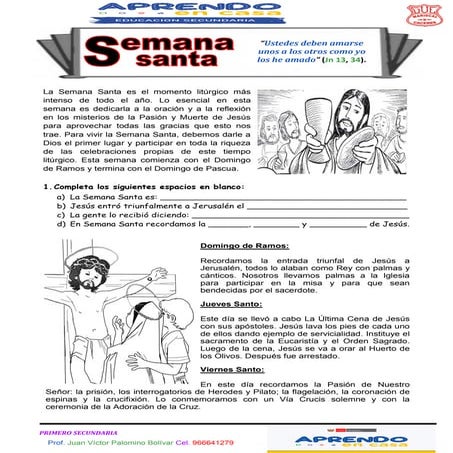 1ero semanasanta secundaria