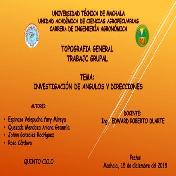 Clases de Ángulos y medidas, declinación magnética