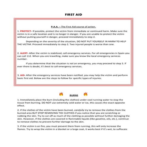 1 eso first aid | PDF