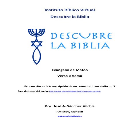 1 Evangelio de Mateo