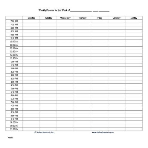 1 e weekly hourly-planner