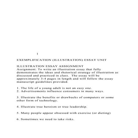Exemplification | PPTX