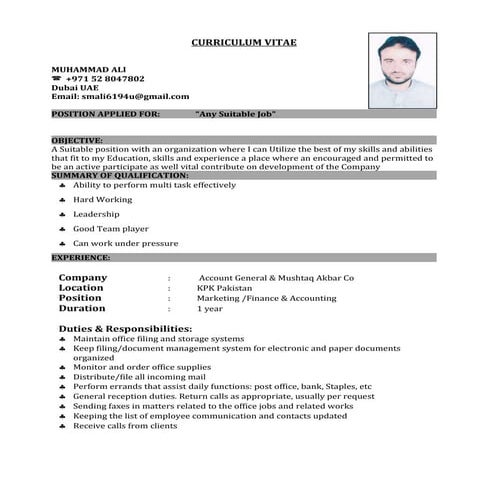 Job advertisement sample | DOC