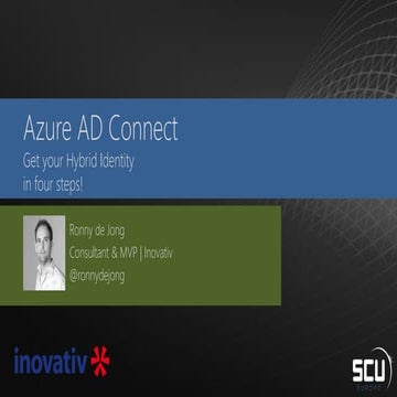 Get your Hybrid Identity in 4 steps with Azure AD Connect