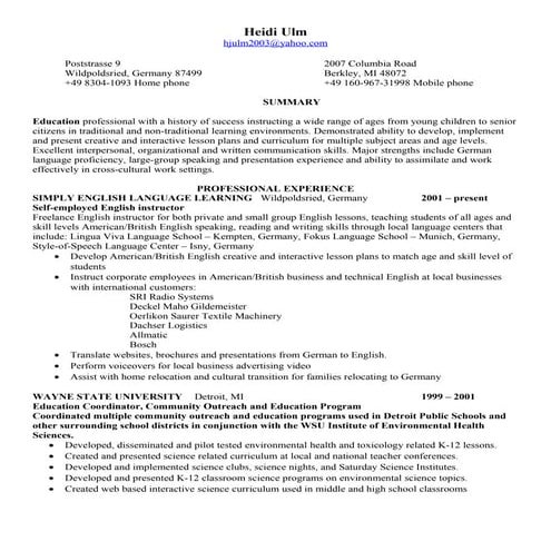 Michelle S. Resume | DOCX