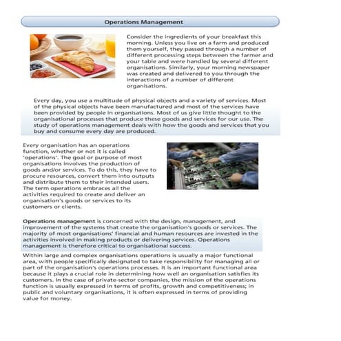 Operations Management | PDF
