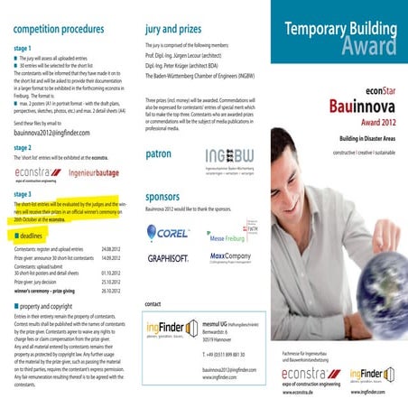 Bauinnova-prize - Temporary Building Award 2012_English