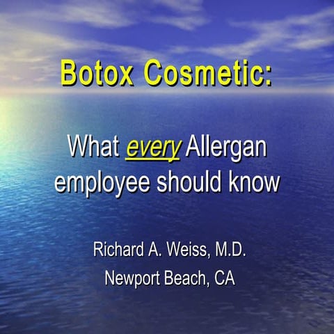 Allergan Employee Botox 