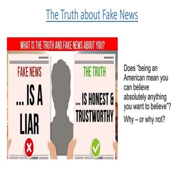 The Truth about Fake News: Lecture 1