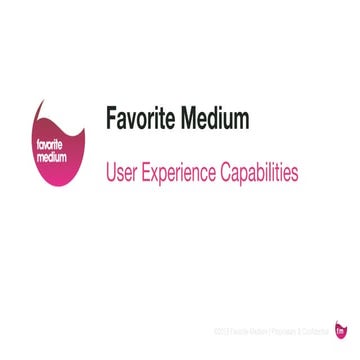 UX Capabilities Presentation