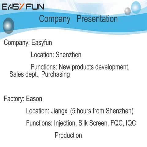 Factory presentation | PDF