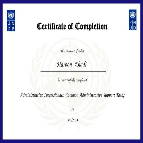 Common Adminstrative Support Task