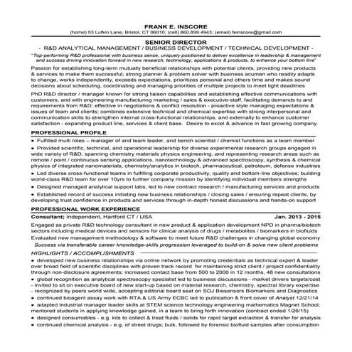 1 fei portfolio r&d resumes and appendix 2015