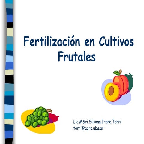 1 fertilización en cultivos frutales