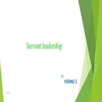 SERVANT LEADERSHIP