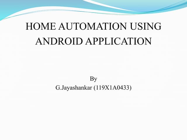 Paper presentation of mini project
