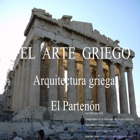 Grecia. arquitectura y el partenón de atenas