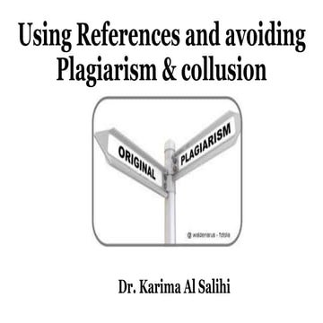 references and plagiarism