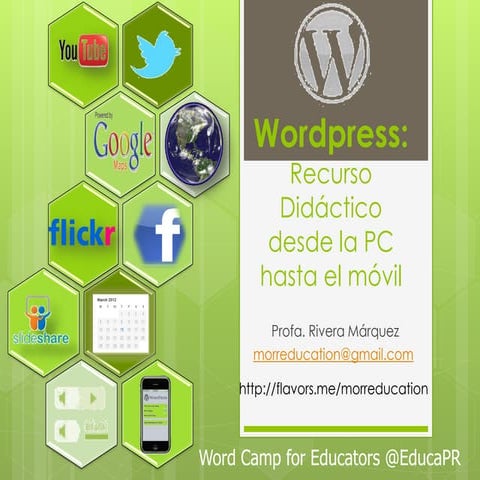  Word camp  Ponce 2012 @morreducation 