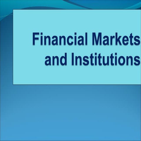  financial market