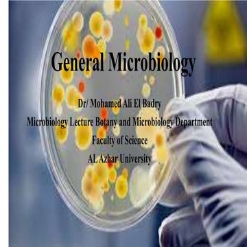 1 first lecture introduction microbiology