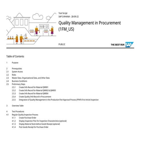 Recurring inspection in QM | PDF