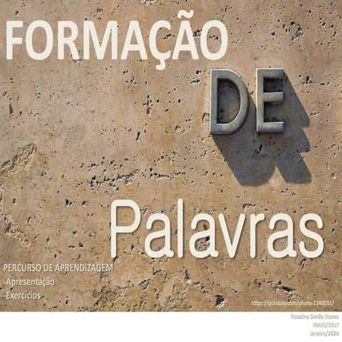 Formação da palavras_Percurso de Aprendizagem