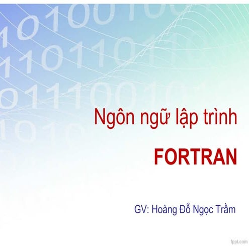 Fortran cơ sở