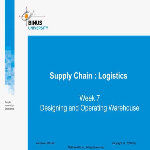 Ppt7 - Designing and Operating a Warehouse