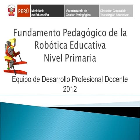 1 Fundamento pedagógico robótica educativa
