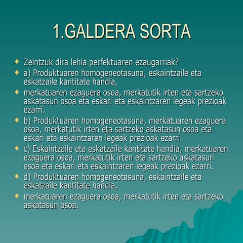 1 galdera sorta | PPT