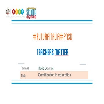 Gamification in education