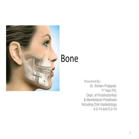 Bone & Its Importance to Prosthodontist