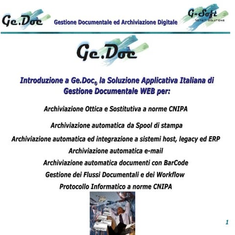 1   Gedoc   Present Gest Documentale