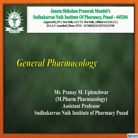 1 general pharmacology | PPTX