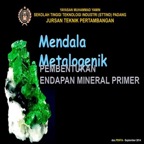 genesa mineral bijih pembukaan | PPSX