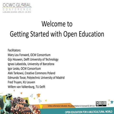 Getting started with Open Education