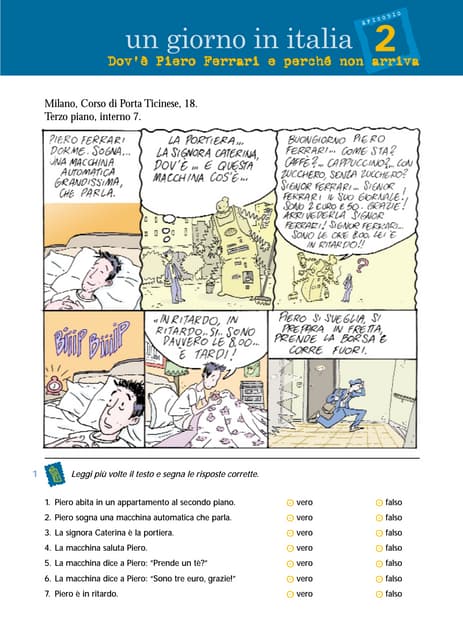 Nuovo Progetto italiano 2 - Libro dello studente - Soluzioni | PDF