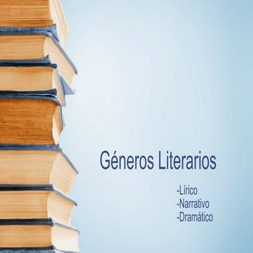 géneros literarios